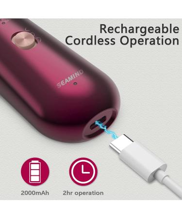 Rechargeable Cordless Electric Nail File Kit - 5 Speeds Professional Manicure Pedicure Set for Thick Nails - Buy Online on SooperMarket.com