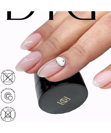 Didier Lab - Premium Milky Pink Solid Builder Gel for Nails - Hard Gel Builder for Extension - Nail Strengthener - LED UV Builder Gel for Nails - Split Nail Repair - Nail Hardener Gel - 50 ml 50 ml (Pack of 1) Milky Pink - Buy Online on SooperMarket.com