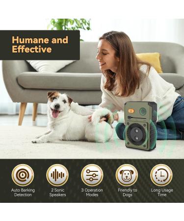 Bubbacare Anti Bell Device for Dogs - Ultrasonic Anti-Bell Remedy 3 Modes 50-Foot Range - Safe for Small & Large Dogs Indoors & Outdoors - Color 62 - Buy Online on SooperMarket.com