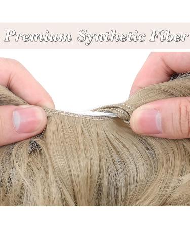 Synthetic Hair Bun Extension 45g - Ash Blonde Messy Hair Scrunchie for Women - Buy Online on SooperMarket.com