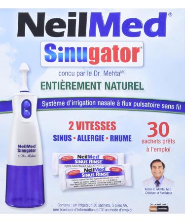NeilMed Sinugator - Dual Speed Cordless Pulsating Nasal Wash 1 count - Buy Online on SooperMarket.com