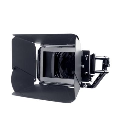 Movo/Sevenoak Professional Matte Box with Swing-Away Arm, French Flags, Side Wings and Universal Anti-Reflection Donut (for 15mm Rod System)