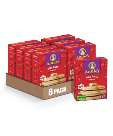 Annies Pancake & Waffle Mix, Certified Organic, non-GMO, 26oz (Pack of 8) Classic