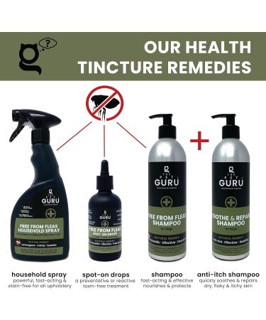 Pet Guru Non-Toxic Natural Flea Treatment - Fast Acting Spot-On Drops for Dogs & Cats - 100ml - Buy Online on SooperMarket.com