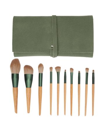 10Piece Synthetic Eye Shadows Concealers Brush Set Storage Bag for Beginners