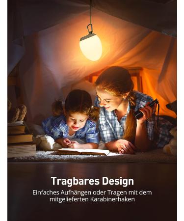 Synighty Dimmable Silicone LED Night Light for Children - 8 Color Changing 1-Hour Timer Memory Function Type C Charging - Perfect Egg-Shaped Bedside Lamp for Breastfeeding (White) - Buy Online on SooperMarket.com