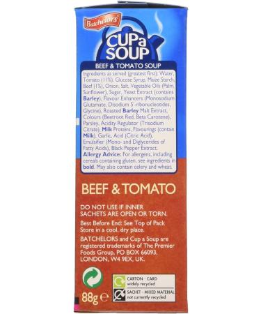 Batchelors Cup a Soup Beef and Tomato Instant Soup Sachet 88g - Single Pack - Buy Online on SooperMarket.com