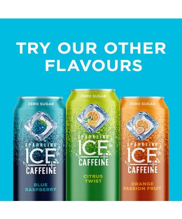  Sparkling Ice Caffeine Orange Passion Fruit Sparkling Water. Caffeinated Sparkling Water from Coffee Beans and Green Tea Extracts for the Perfect Pick-Me-Up. 473 mL (Pack of 12) Orange Passion Fruit (Caffeine) 473 ml (Pack of 12) - Buy Online on SooperMarket.com