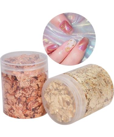 Manicure Gold Foil Plastic Storage Box 5g Sturdy Gold Foil for Acrylic Paint Nail Art Manicures Photo Frames - Buy Online on SooperMarket.com