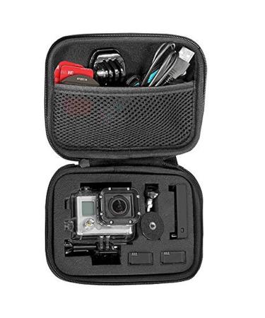 TEKCAM Carrying Case Protective Bag with Water Resistant EVA Compatible with Gopro Hero 11 9 8 7 6 5/AKASO EK7000/Brave 4 5 6 7/V50 Elite/Dragon Touch/APEMAN/Vemont/APEXCAM Action Camera Storage Box Case-Small
