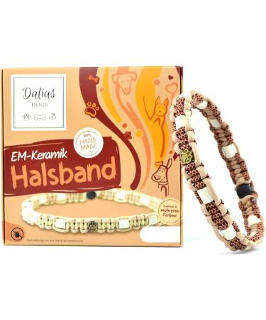 Custom EM Ceramic Collar for Dogs & Cats - Made to Measure US Paracord (51-60 cm Bordeaux Red) - International Shipping Available - Buy Online on SooperMarket.com