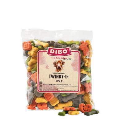 Twinky-Mix 500g bag baked goods as a healthy natural diet for dogs from Dibo dog food barf B.A.R.F. treat dog biscuit twinky mix 500 g (1 Pack)