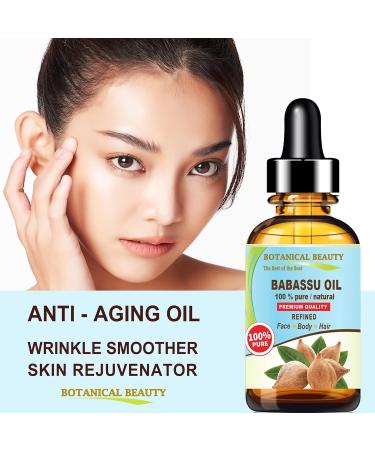 Botanical Beauty Babassu Oil - 100% Pure Natural Refined Cold-Pressed Carrier Oil for Face Skin Body Hair & Nails - Rich in Vitamin E & C - 1 Fl oz (30 ml - Buy Online on SooperMarket.com