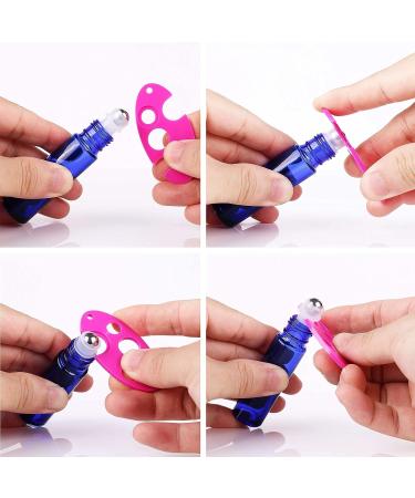 Inice 24 Count Cobalt Blue Glass Roller Bottles for Essential Oils - 10ml - Buy Online on SooperMarket.com