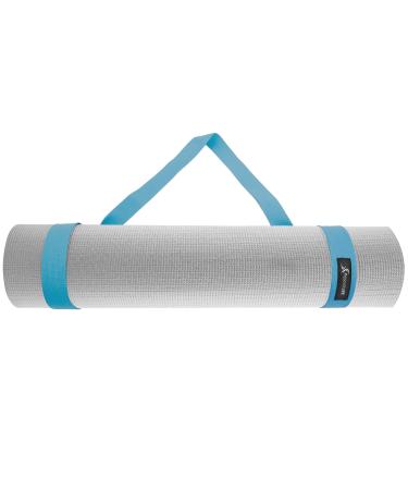 ProsourceFit Yoga Mat Carrying Sling, Easy Adjustable Carry Strap 152cm Long Cotton Aqua