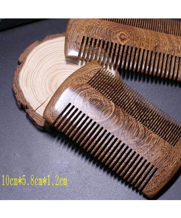 Comb Vintage Sandalwood Comb Gold Wire Sandalwood Bar Comb Handmade Beard&Hair Combs for Women Natural Beautiful Wood Tooth wooden comb - Buy Online on SooperMarket.com