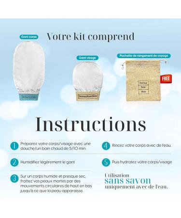 Silk-Peeling Glove - 100% Natural Hypoallergenic Exfoliator for Body & Face | Removes Dead Skin & Ingrown Hairs | Includes Storage Bag - Buy Online on SooperMarket.com