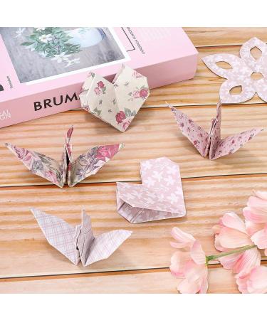 Whaline Spring Pattern Paper - 24 Sheets Double-Sided Rose Floral Scrapbook Paper for Card Making and Scrapbook Photo Album - 30 x 30cm - Buy Online on SooperMarket.com