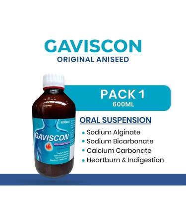 Gaviscon Original Aniseed 600ml - Buy Online on SooperMarket.com