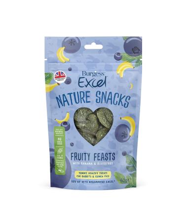 Burgess Excel Fruity Feasts treats for rabbits and guinea pigs 60 g