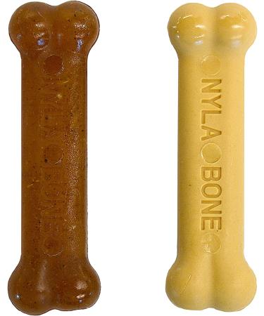 Nylabone Teething Puppy Chew Toys | Puppy-Friendly Materials | Promotes Positive Chewing Habits | X-Small/Petite (2 Count) - Buy Online on SooperMarket.com