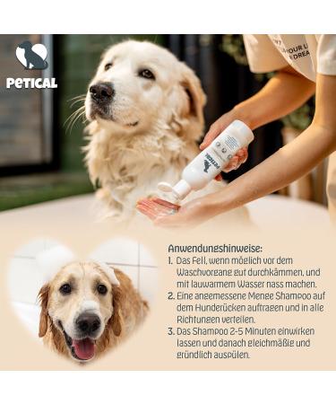 Petical Oatmeal Dog Shampoo - 100% Vegan pH-Neutral Aloe Vera & Vitamin E for All Fur Types | Anti-Itching & Odor Care - Buy Online on SooperMarket.com