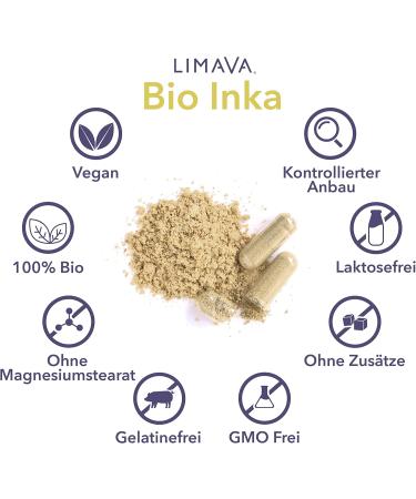 Limava Bio Inka Gold Capsules - 90 Vegan Organic Tablets | 50% Pure Amaranth & Quinoa | 100% Natural No Additives - Buy Online on SooperMarket.com