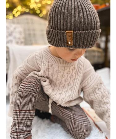Volunboy Baby Oversized Knit Sweater | Crewneck Knitted Top 2-3 Years | Off-white - Buy Online on SooperMarket.com