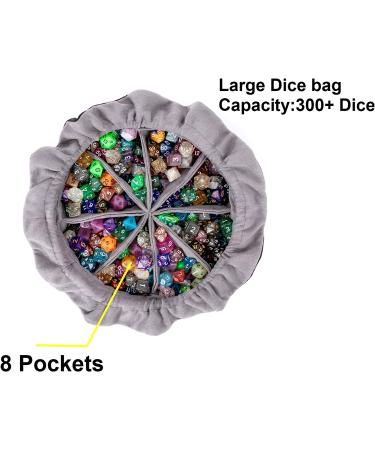 PUGED Large Dragon Drawstring Dice Bag - Black Storage Bag for Over 300 RPG MTG Game Dices - Buy Online on SooperMarket.com