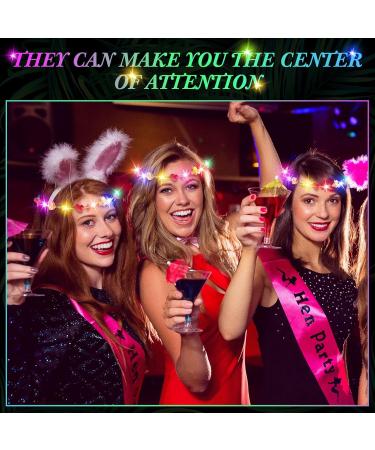 Aoriher 16 Pieces LED Flower Headband Lower Crown Flower Headdress for Women for Wedding Halloween Christmas and Party - Buy Online on SooperMarket.com