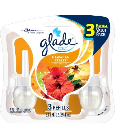 Glade PlugIns Refills Air Freshener Starter Kit | Hawaiian Breeze - 2 Warmers & 6 Essential Oil Refills for Home & Bathroom | Shop Internationally - Buy Online on SooperMarket.com
