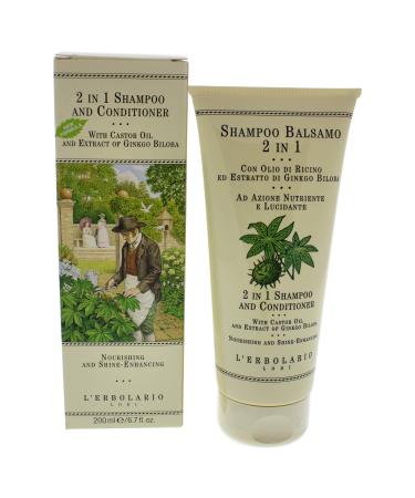 L'Erbolario 2-In-1 Shampoo And Conditioner - Offers A Gentle Cleansing Action - Ensures Conditioning And Nourishing Effect - With Naturally-Derived Ingredients - Suitable For All Hair Types - 6.7 Oz