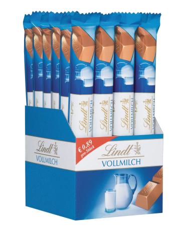 Lindt chocolate lindor whole milk chocolate sticks |24 x 40g chocolate bar |Dard meltdown alpine full milk chocolate |Praline gift |Chocolate gift |Large pack