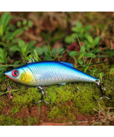 Sougayilang Minnow Fishing Lures Crankbaits Set - 10PCS Trout Bass Perch Hard Baits Swimbaits for Topwater Fishing - Style-B - Buy Online on SooperMarket.com