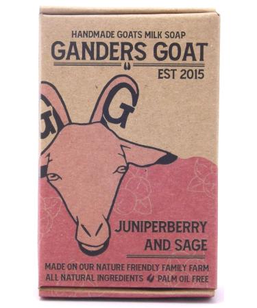 Juniper and Sage Scented Goat Milk Soap 100g Minimal Ingredients Palm Oil Free Handmade Biodegradable.