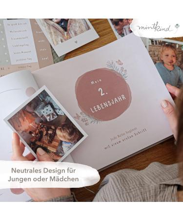 mintkind 'My Childhood' Memory Album - Forest Design | Perfect Photo Album for Kids' First 10 Years | Ideal Birth Gift & Baby Book - Buy Online on SooperMarket.com