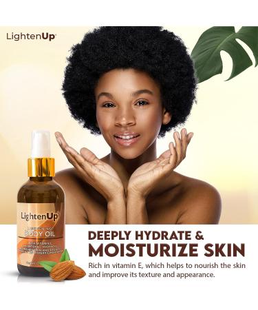 OMIC LightenUp Brightening Body Oil - 4.2 fl oz - Dark Spot Remover for Men and Women - Vitamin E, Shea Butter, Almond Oil - Hyperpigmentation Serum - Buy Online on SooperMarket.com