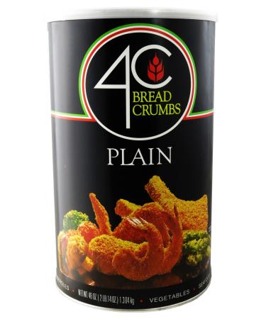 4C Premium Bread Crumbs, Plain, Regular & Gluten Free, Flavorful Crispy Crunchy, Value Pack (Plain, 46 Ounce (Pack of 1)) Plain 46 Ounce (Pack of 1)