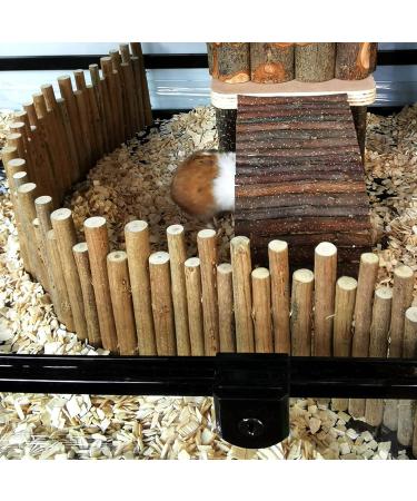 Zerodis 50cm Wooden Hamster Bridge - Flexible Climbing Platform & Cage Accessory for Mice Chinchillas & Small Pets - Buy Online on SooperMarket.com