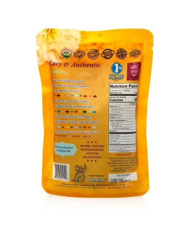 Organic Vegan Yellow Thai Curry Sauce | Dairy-Free and Easy Meal Prep | 8.8 oz Pouch - Buy Online on SooperMarket.com