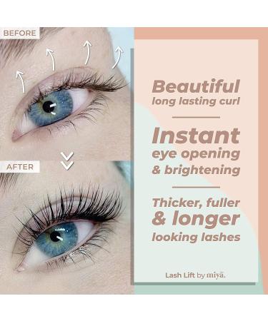 MIYA LASH 2 in 1 Lash Lift & Brow Lamination Kit - Professional Salon Results | Instant Fuller Eyebrows & Eyelashes | Lasts 8 Weeks | LVL Perm Laminate | Includes Silicone Shields & Lash Picks - Buy Online on SooperMarket.com