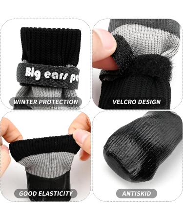 Valicaer Paw Protector Dog Boots Set of 4 Dog Shoes for Injured Paws Silicone Anti Slip Dog Paw Protectors Adjustable Socks Shoes for Small Medium Large Dogs Soft and Waterproof Dog Booties - Buy Online on SooperMarket.com