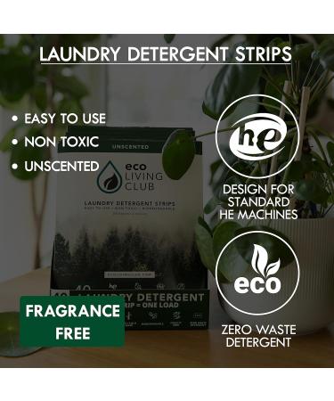 Laundry Detergent Sheets - Hypoallergenic Eco-Friendly Biodegradable & Cruelty-Free - Travel Friendly (Unscented 80 Loads - Buy Online on SooperMarket.com