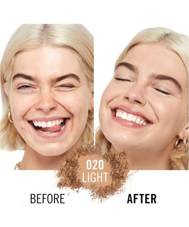 Rimmel Kind + Free Natural Finish Pressed Powder Light 020 | Vegan Formula | Oil-Free Formula - Buy Online on SooperMarket.com