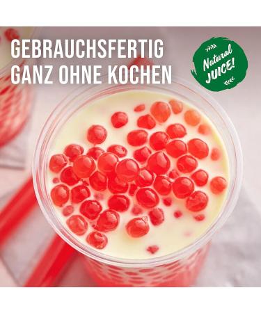 Inspire Food Bubble Tea Pearl Set - 3-Pack Popping Boba Fruit Beads - Vegan & Gluten-Free Strawberry Mango Blueberry Tapioca Pearls 450g Each - Buy Online on SooperMarket.com