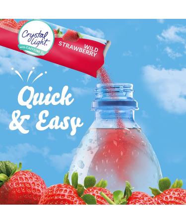 Crystal Light Sugar-Free Wild Strawberry On-The-Go Powdered Drink Mix 120 Count - Pack of 12 | Sugar-Free Wild Strawberry Flavor - Convenient Travel Packets - Buy Online on SooperMarket.com