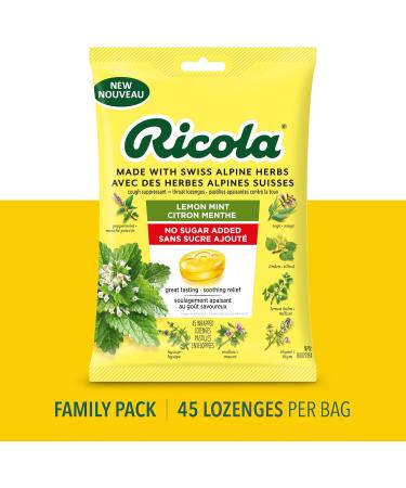 Ricola Lemon Mint No Sugar Added Throat Drops - Buy Online on SooperMarket.com