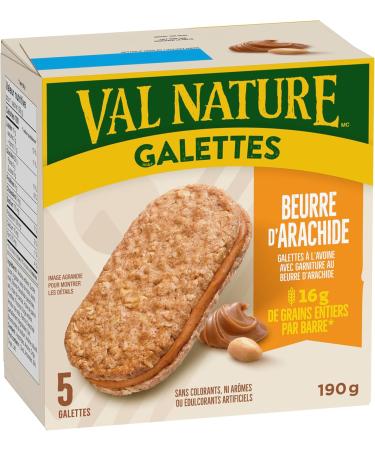 NATURE VALLEY Peanut Butter Biscuits Snacks Oat Biscuits with Peanut Butter Filling No Artificial Colours No Artificial Flavours Pack of 5 Biscuits Valentine - Buy Online on SooperMarket.com