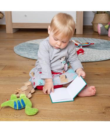 SIGIKID 42300 Squeaky Dino Red Stars - Soft Baby Toy for Girls & Boys Recommended from Birth - Perfect Gift - Buy Online on SooperMarket.com
