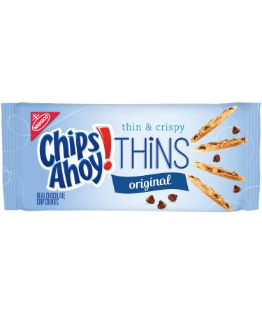 CHIPS AHOY! Thins Original Chocolate Chip Cookies, 1 Resealable Pack (7 oz.)